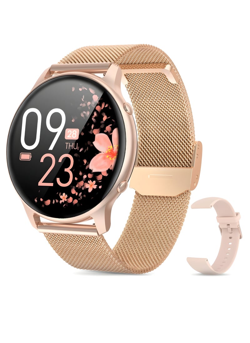 HainoTeko - HainoTeko-5 Smart Watch – AMOLED Display – Waterproof – 3 Replaceable Straps – Activity, Heart Rate, Blood Pressure, and Sleep Monitoring - Image 1