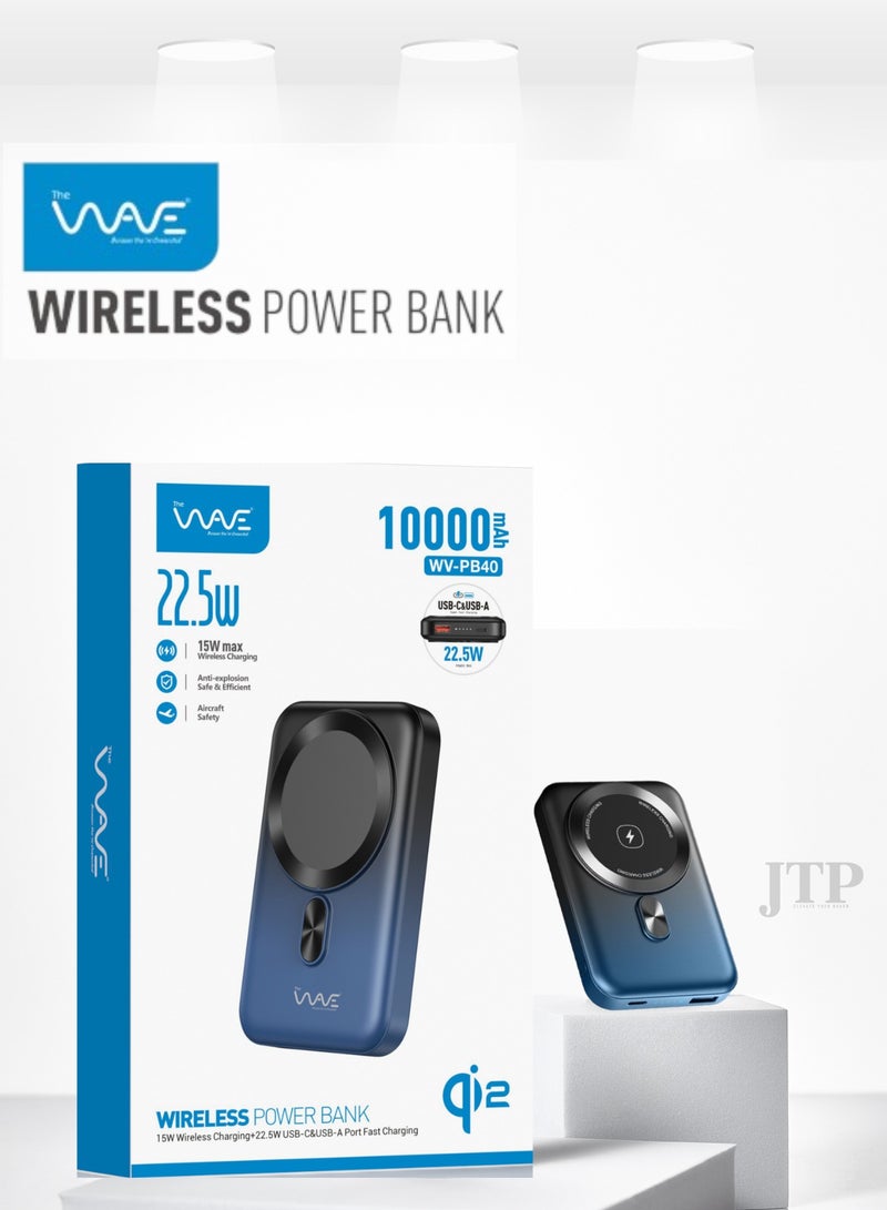 Wave Qi2 Wireless Power Bank High Quality – 22.5W Fast Charging, 10000mAh, MagSafe Compatible | Travel Safe, Lightweight, 1-Year Warranty - Image 5