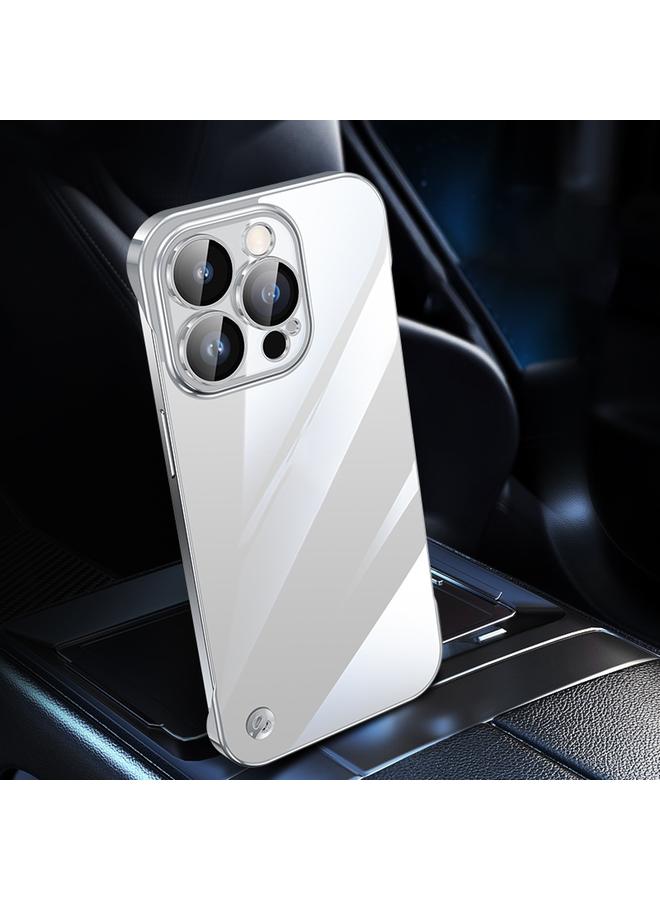 Zaboon Case For iPhone 12 Pro Max Electroplating Frameless Clear PC Phone Case - Image 2