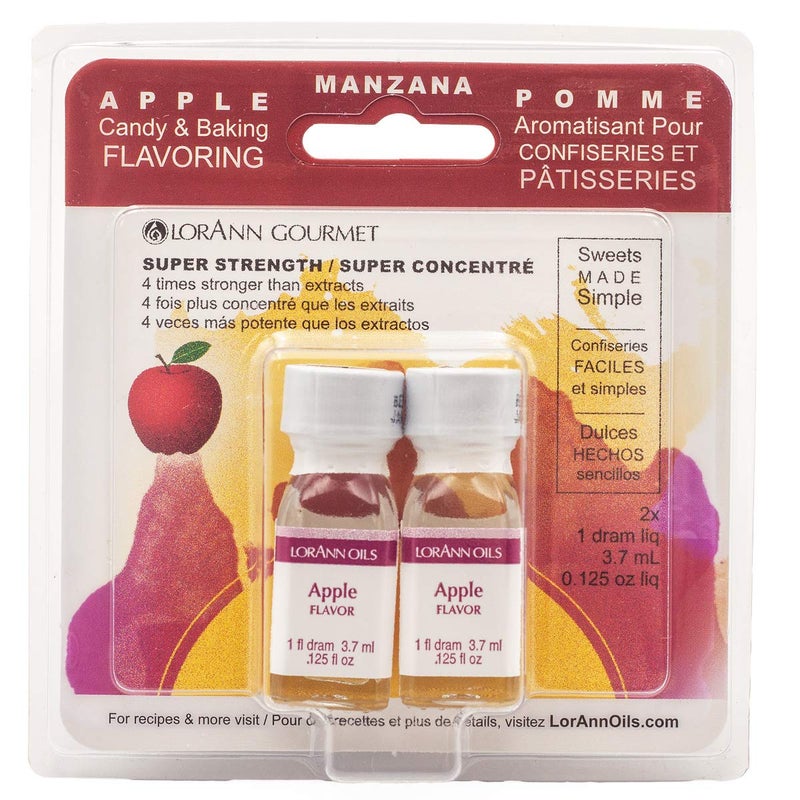 LorAnn Oils Super Strength Flavoring  Used For Candy Making Flavoring Baking Hard Candy  Flavor Oils  Bold Natural Flavors 4X Stronger Than Extracts  Apple Pack of 2 0125 fl oz - Image 3