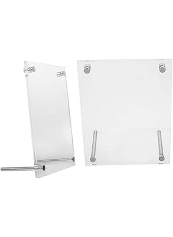 Acrylic Certificate Display Frame 2 Pack For Awards Licenses Photos Easy Install Rounded Corners Multipurpose Stand - Image 1