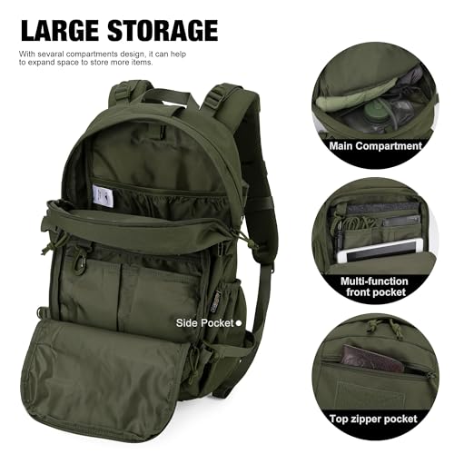 Mardingtop 25L Hiking Backpack,Lightweight Molle Tactical Backpack for Running,Hiking,Cycling,Motorcycle - Image 5