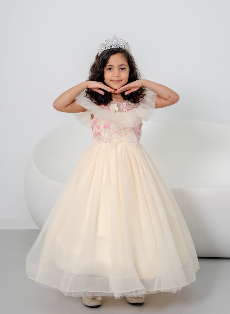 دىدانيالا فستان تول مزين بالزهور - Image 2