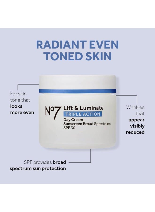No7 Lift & Luminate Skincare Kit - 3 piece kit from Boots No 7 - Serum, Day Cream, Night Cream - Image 3