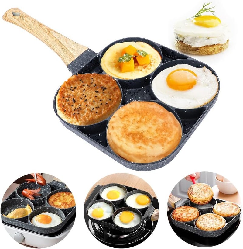 PRAMANTA Egg Pan | Omelette Pan | Frying Pan | Small Pan for Omelette | Nonstick Cookware Pan for Cooking and Frying | Multi Snack Maker Pan with Handle (1Pcs) - Image 1