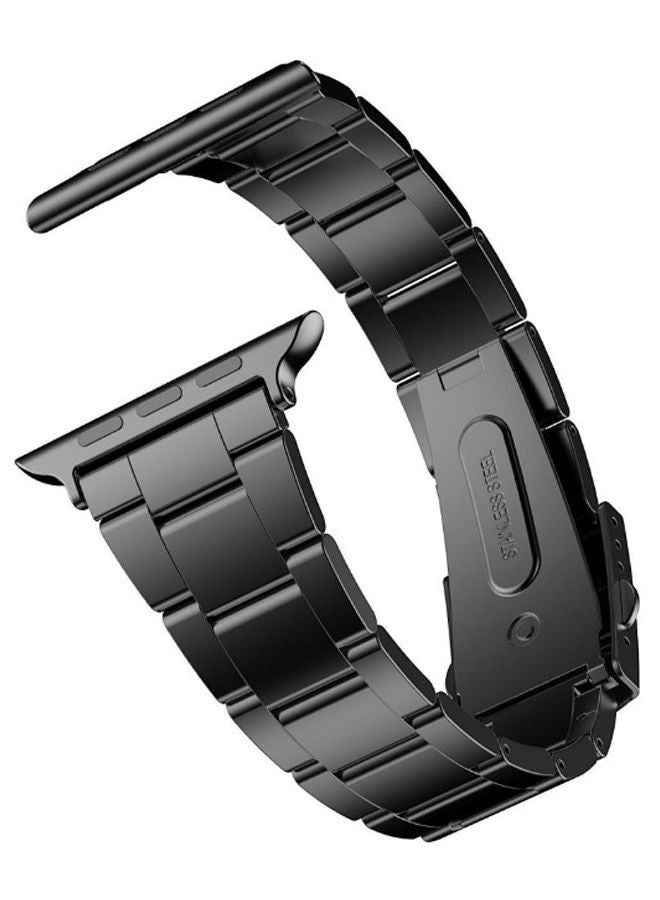 NIBEMINENT Smartwatch Band For Apple Watch Series 1/2/3 38 mm Black - Image 1