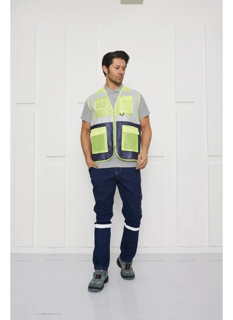 Orange Safety Engineer Type Warning Vest