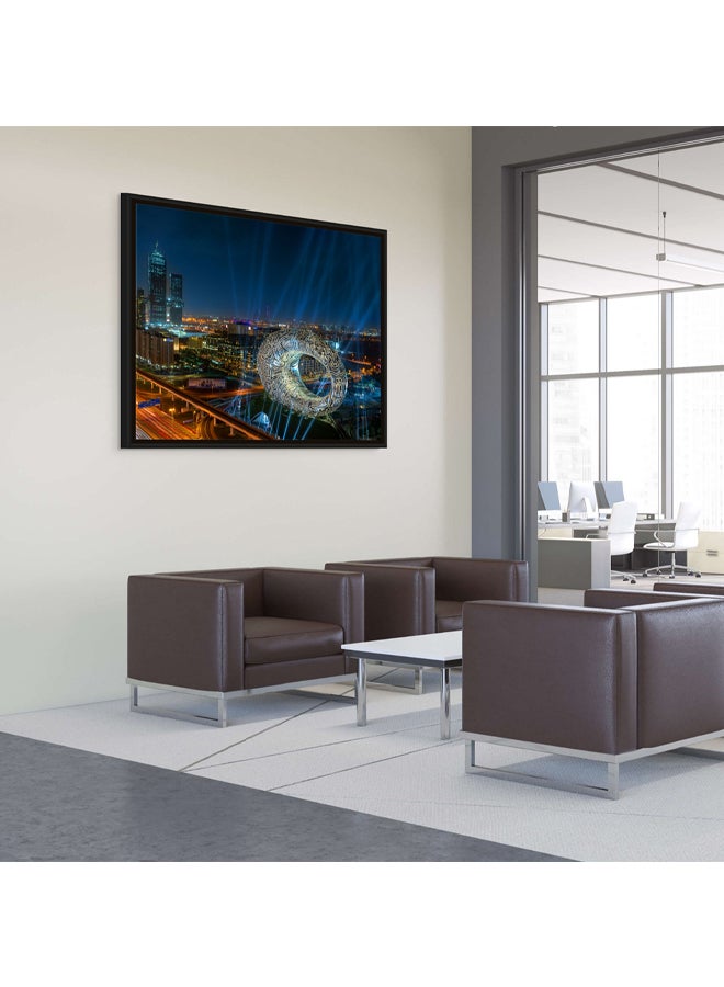 Art Decor Framed Canvas Wall Art of Museum of the Future Dubai Photography Iconic Architecture Futuristic Design Landscape Print Wall Decor for Office Living Room Gifting - Image 3