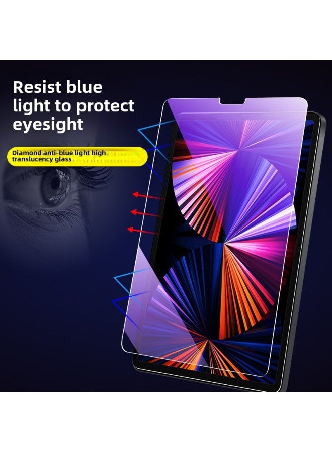 For IPad9 Tempered Film Full Screen Air5 Blue Light Ipadpro11 Apple 12.9 Flat Protective Film Mini6-Color:Straight Edge Blue Light Tempered Film (boxed)-Dimensions:iPad 10 】 - Image 4
