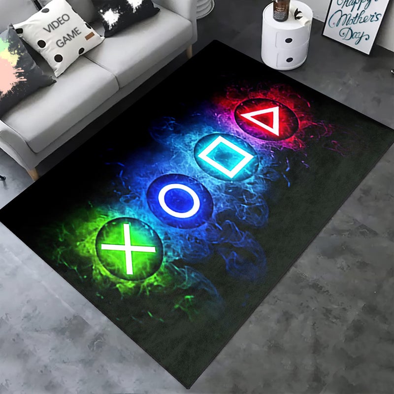 kodhyvj Games Area Rugs  Gamer Rug for Boy Cool Player Room Decor  Gaming Carpets for Boys Teens  Child Play Soft Floor Mat for Dining Living Room Sofa  Video Game Decor Decorate Doormats Black - Image 5