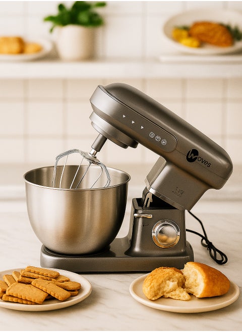 Waves food mixer 10L, motor 2200 watts, digital touch display, 9 speed, auto stop timer