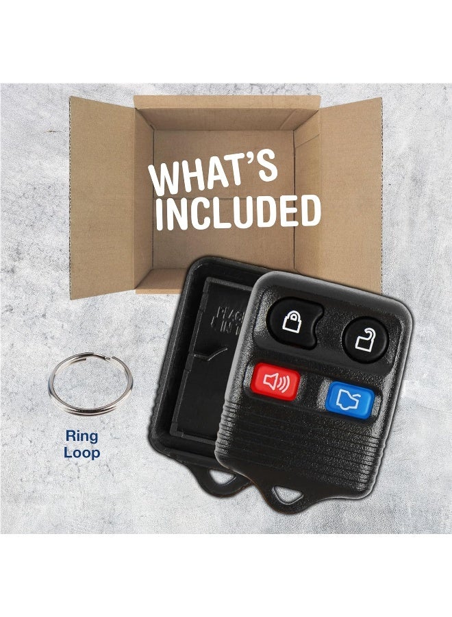 KeylessOption Just the Case Keyless Entry Remote Car Key Fob Shell Replacement - Image 2