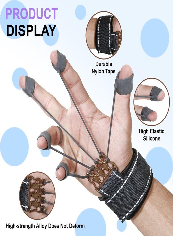 Shapewell Adjustable Hand Gripper X Finger Exerciser| Power Strengthener Grip for Hand Exercise| Resistance Gripster Band for Finger Expansion| (Hand+Finger Exerciser Combo) - Image 4