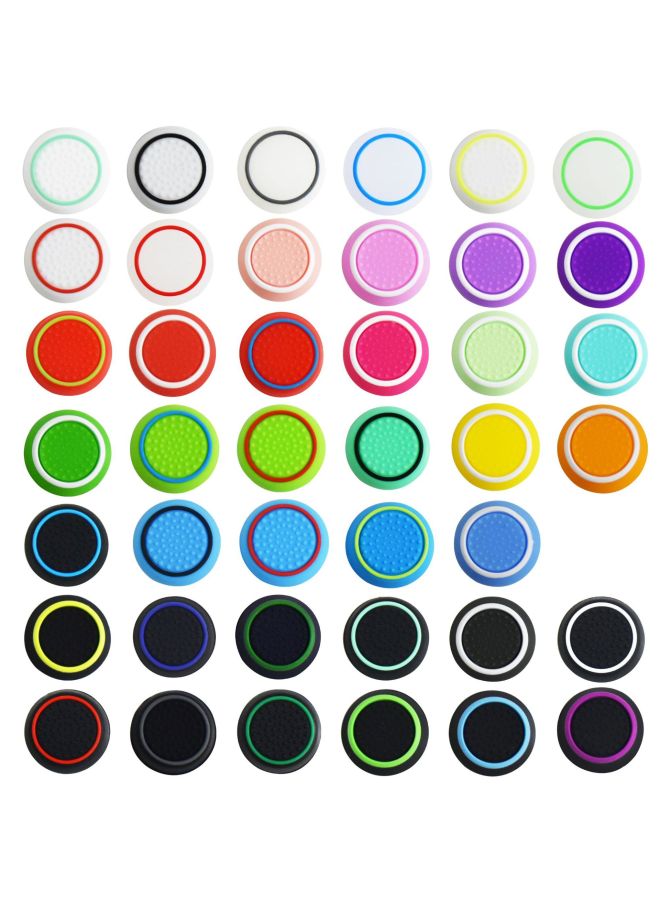 Suitable For Ps Rocker Cap Ps4 Ps5 Xboxone Mushroom Head Two-Color Handle Silicone Cap Combination-product Color:Combination 14  - Image 2