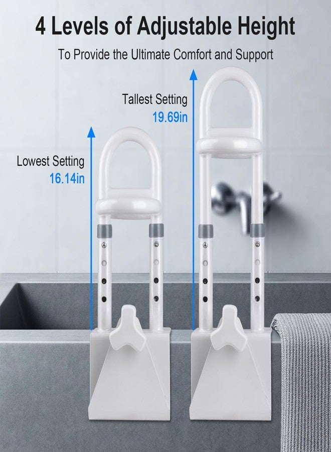 YaoFaFa Adjustable Bathtub Safety Rail - Non-Slip Shower Grab Bar Handle, Bathtub Grab bar, Fits 3.15"-6.69" Walls, 300lbs Support, Sturdy Bathtub Safety Rail for Elderly & Disabled - Image 2