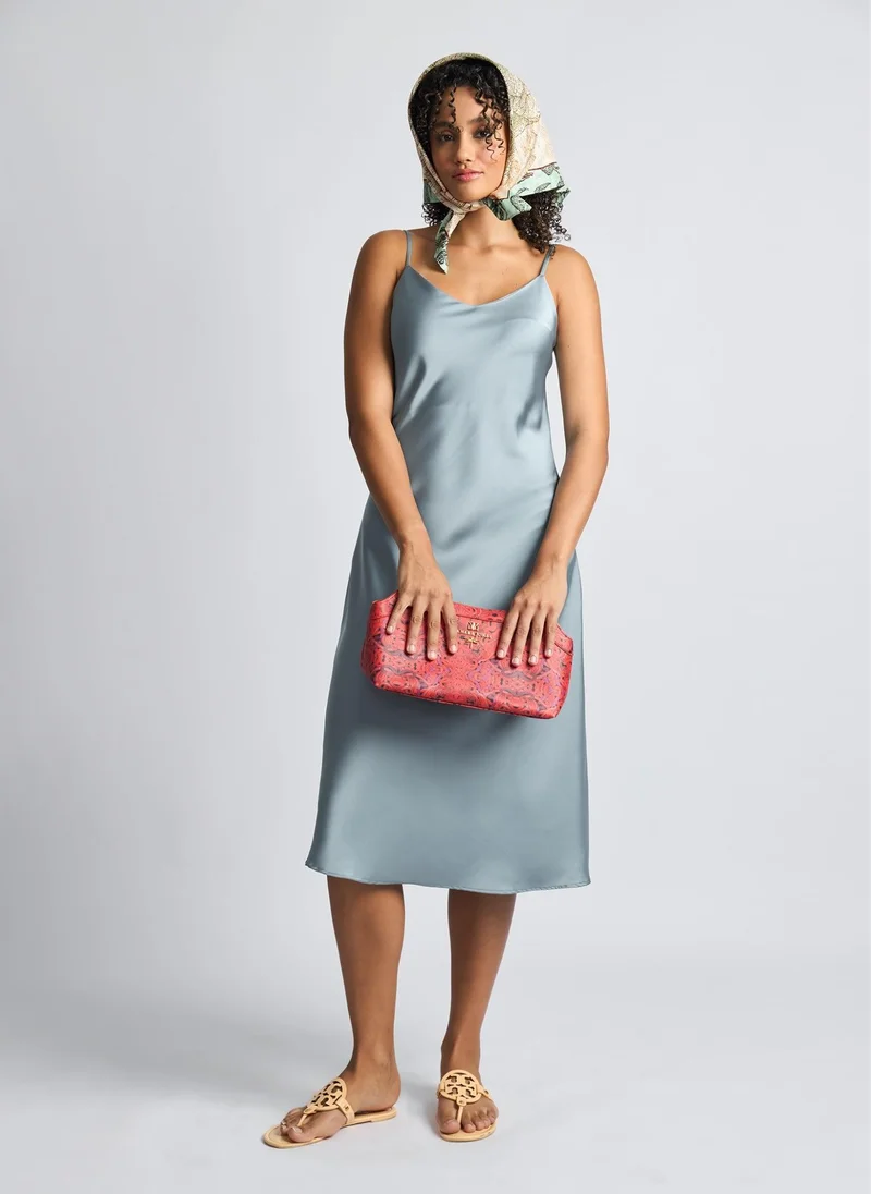 Aqua Serenity Midi Bella Dress