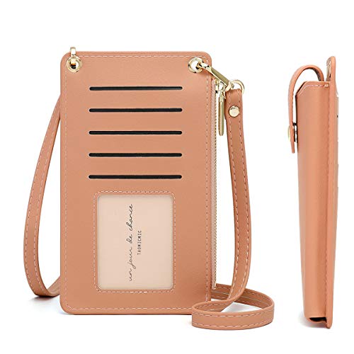 Valentoria Womens CellphoneSmall Crossbody Bag Light Fashion Leather Card Wallet Shoulder Purse Handbag Lanyard Case Girls Travel Pouch Satchel for iPhone 12/12 Pro Max 6/7/8 Plus (B-Green) - Image 2