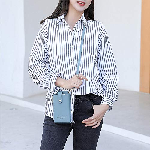 Valentoria Womens CellphoneSmall Crossbody Bag Light Fashion Leather Card Wallet Shoulder Purse Handbag Lanyard Case Girls Travel Pouch Satchel for iPhone 12/12 Pro Max 6/7/8 Plus (B-Green) - Image 4