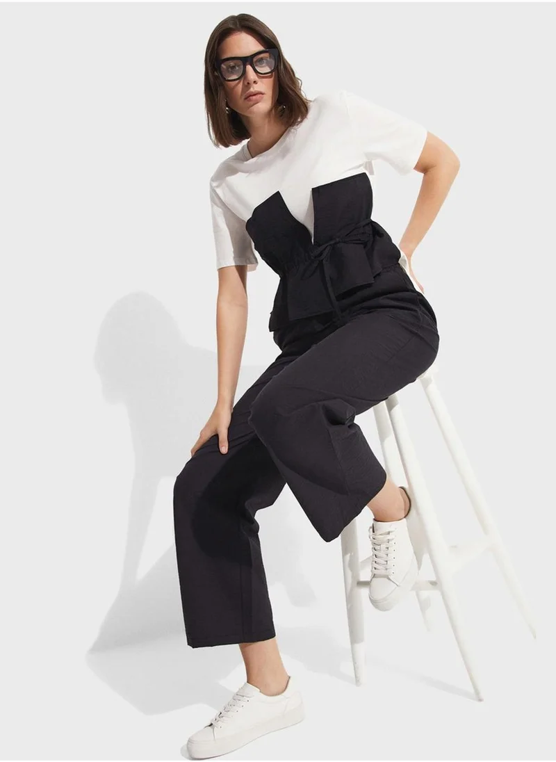JUNE High Waist Trouser & Blouse Set