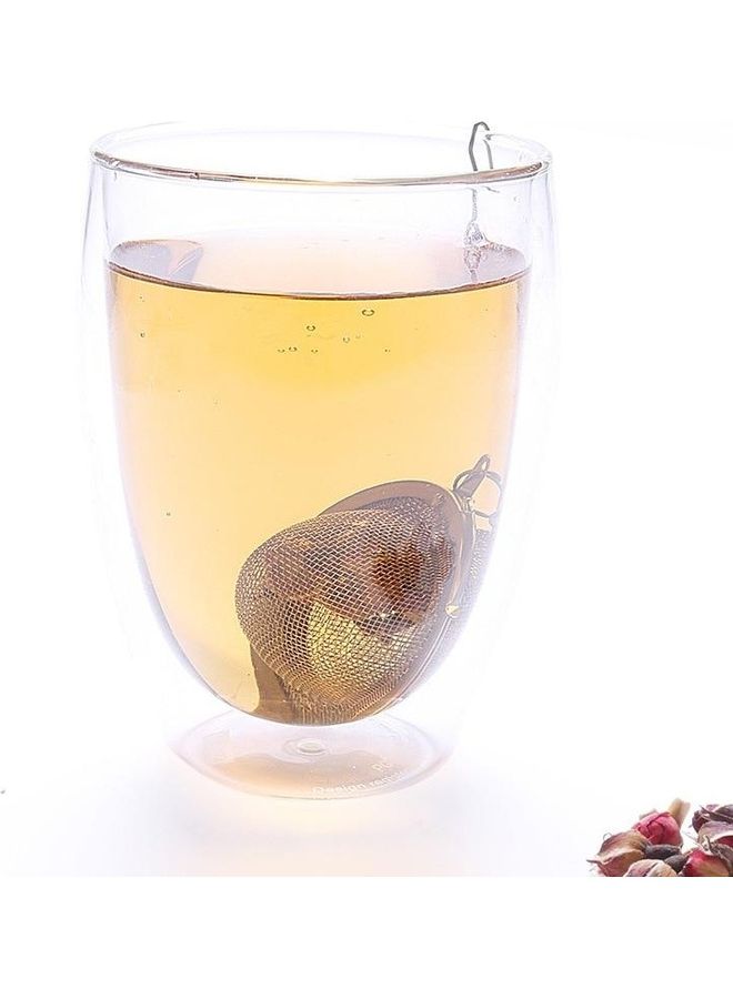 Loquat Sphere Locking Tea Infuser Silver 9x4.5x4.5cm  - Image 4