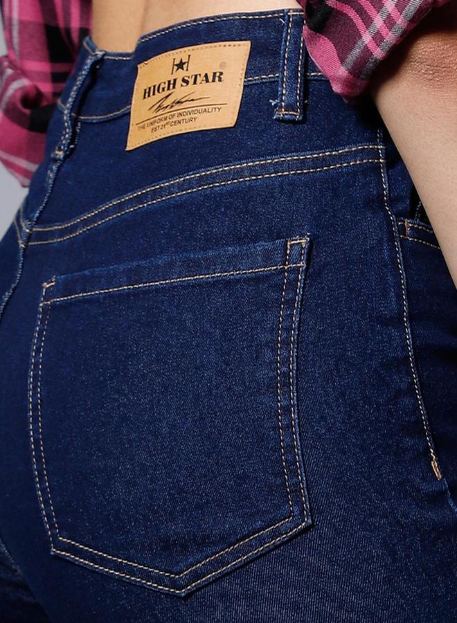هاي ستار جينز بخصر عالي وقصة مستقيمة - Image 3