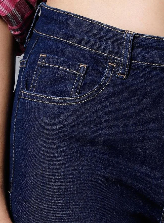 هاي ستار جينز بخصر عالي وقصة مستقيمة