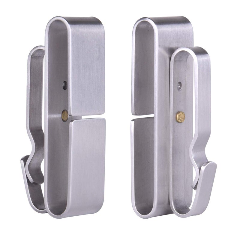 Wisdompro Belt Key Clip, Heavy Duty Stainless Steel Belt Key Holder, Anti-lost Keychain Holder with 2 Detachable Key Rings for Men - Image 2