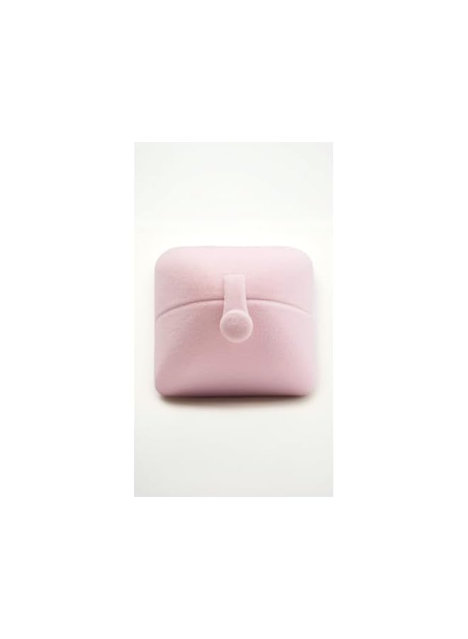 The Bros Pink Velvet Ring Box, Double-open Ring Box for Proposal, Engagement, Wedding Cute Ring Gift Case, Premium Jewelry Gift Box  - Image 2