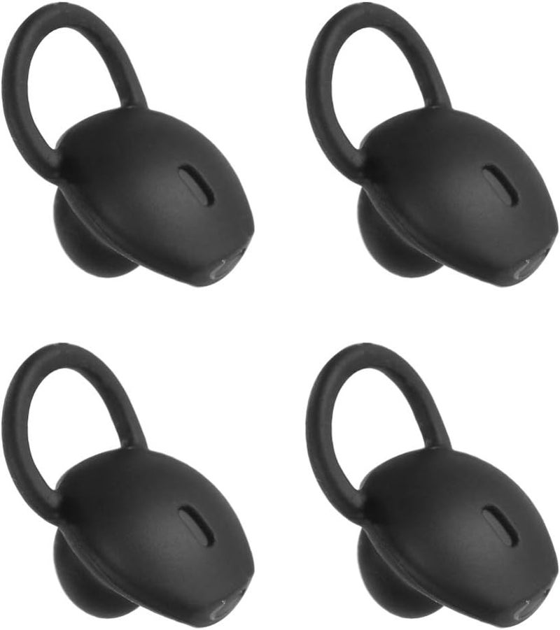 balacoo 4pcs Headphone Earbuds Replacement Silicone Replacement Earpads Ear Tips Compatible for Huawei B5 (Black Size L) - Image 1