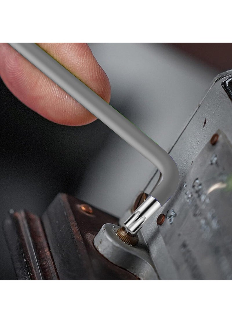 Hex Key Allen Wrench Set, Star Coloured Set T10, T15, T20, T25, T27, T30, T40, T45, T50 for Furniture Assembly, Bicycle Maintenance, Household DIY 9 Pcs - Image 4