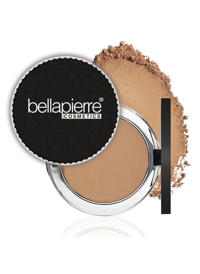BellaPierre Compact Mineral Foundation SPF 15 | Vegan & Cruelty Free Natural Makeup | Full Coverage Matte Foundation | Hypoallergenic | Oil & Talc Free - 0.35 Oz - Nutmeg  - Image 1