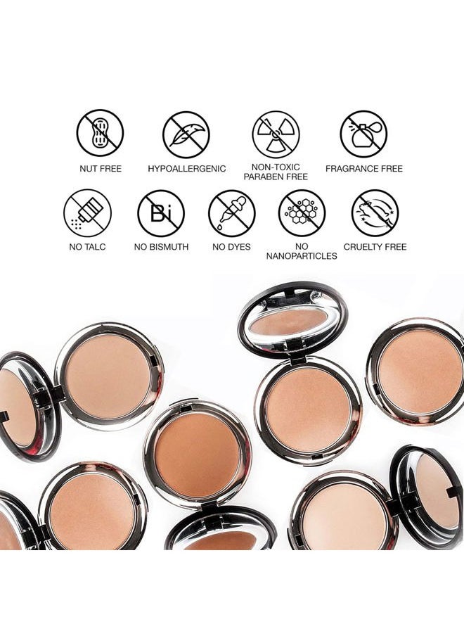 BellaPierre - Compact Mineral Foundation SPF 15 | Vegan & Cruelty Free Natural Makeup | Full Coverage Matte Foundation | Hypoallergenic | Oil & Talc Free - 0.35 Oz - Nutmeg - Image 1