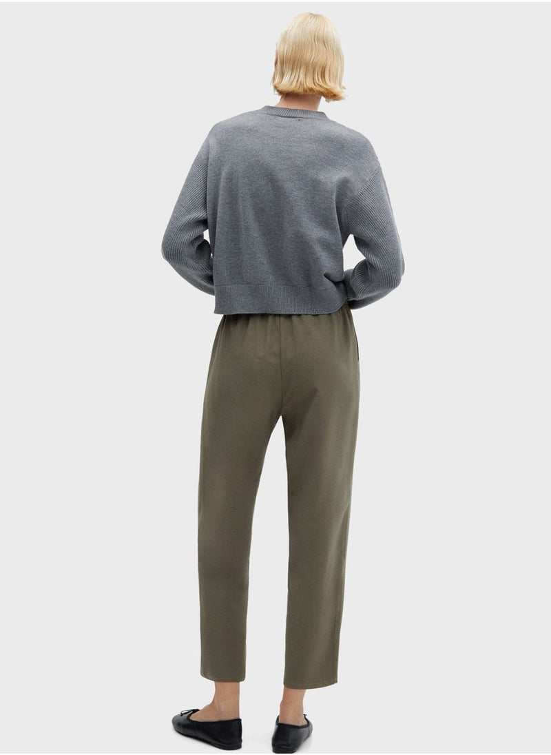 MANGO - High Waist Pants - Image 1