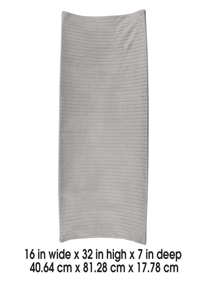 Boppy Changing Pad Cover, Gray Ribbed Minky - Image 5