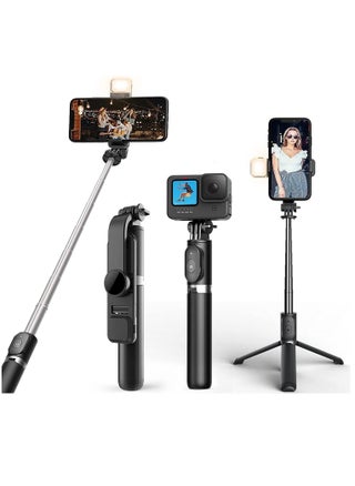 Mobilife Selfie Stick with Light,Long Selfie Stick with Tripod Stand 104cm Plus,Bluetooth Mobile Selfie Stick for Mobile Phone, Makeup,Vlogging,Youtube,Live,Iphone/Mi/Vivo/Oppo/Samsung,Black - pzsku/Z0EABAFB32BEEB06E76D4Z/45/_/1679652788/717628c2-69da-4a4d-9c1e-40f822ce6812