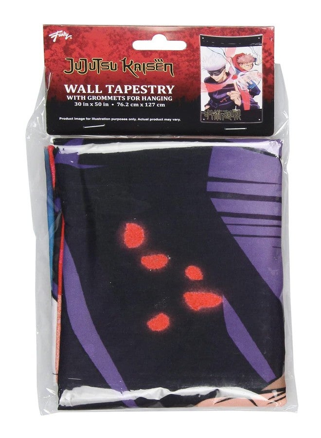 JUST FUNKY Jujutsu Kaisen Tapestry JJK Manga Wall Art Anime Decor Satoru Gojo and Yuji Itadori 30" x 50" - Image 5