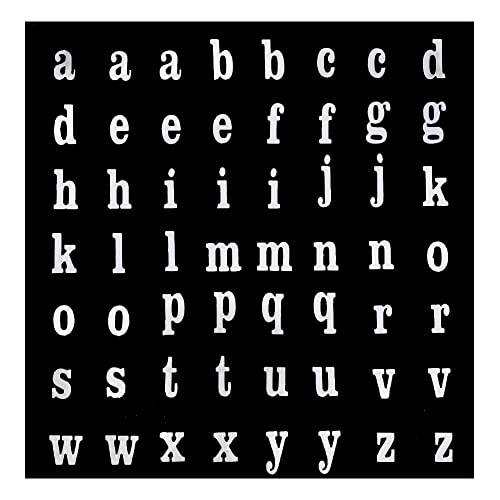 Comet Busters Self-Adhesive Metallic Finish Alphabet Stickers for Art & Craft, Decorations, Project Work, School Work (STK01-5) (Silver) - Image 1