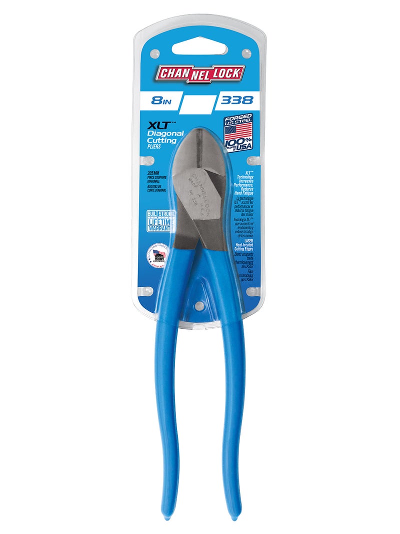 Channellock كماشة قطع مائلة شانونلوك 338، 8" ل، أزرق - Image 5