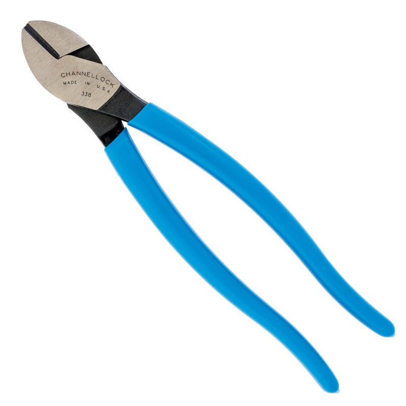 Channellock كماشة قطع مائلة شانونلوك 338، 8" ل، أزرق - Image 1