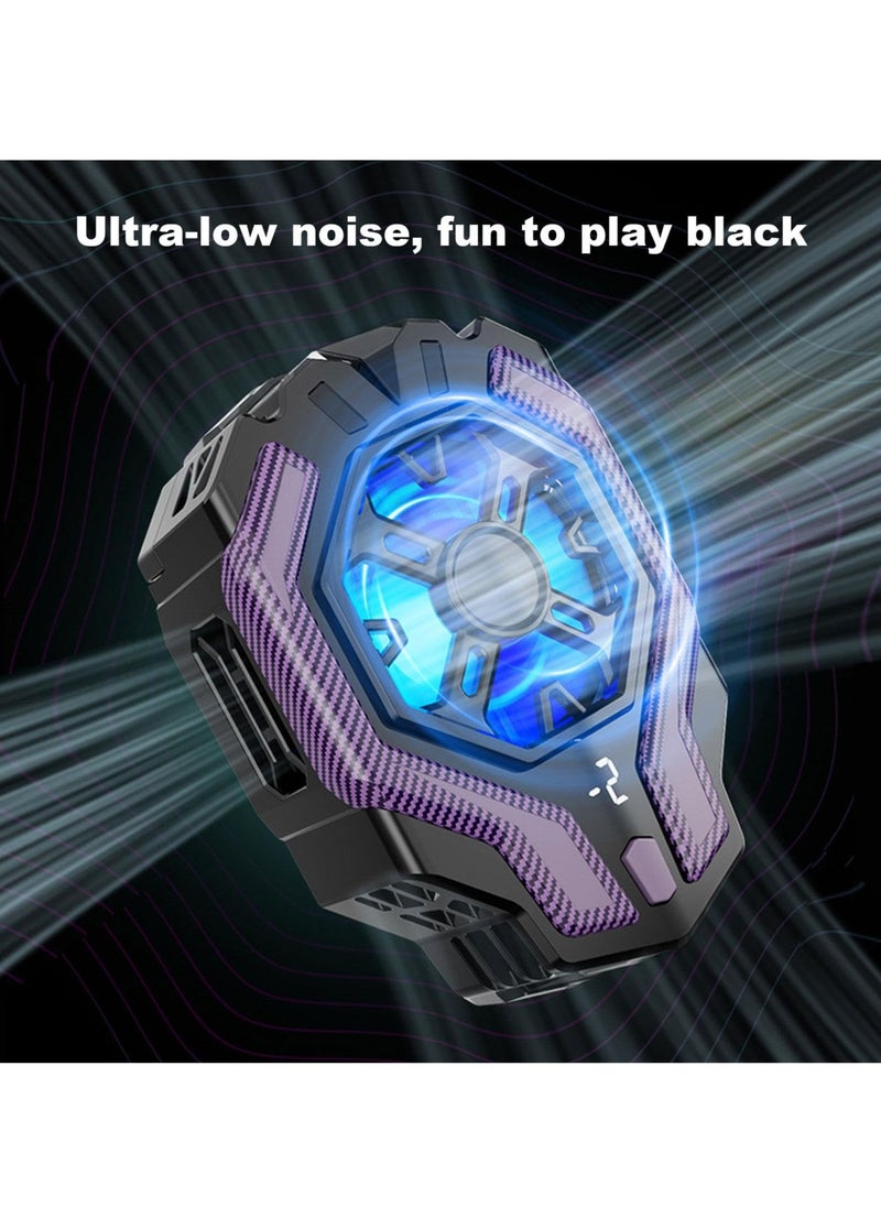 spa luxetique Magnetic Phone Cooler with RGB Lights - 3-Speed Semiconductor Cooling for Gaming & Streaming | 2.5oz Lightweight, Real-Time Temp Display, Ultra-Quiet  - Image 4