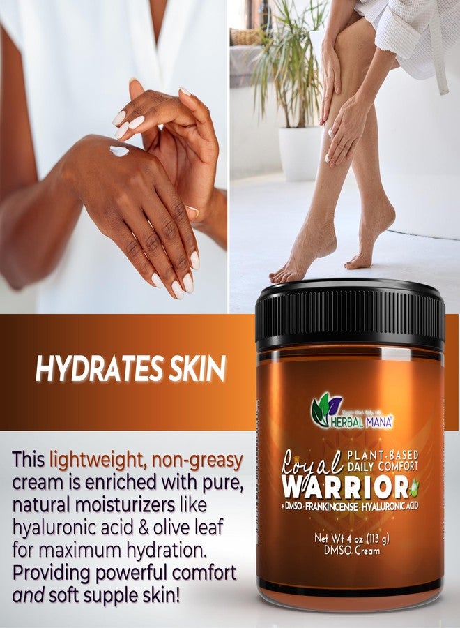 Herbal Mana Frankincense DMSO Body Cream with Magnesium & Hyaluronic Acid | Royal Warrior - Image 4