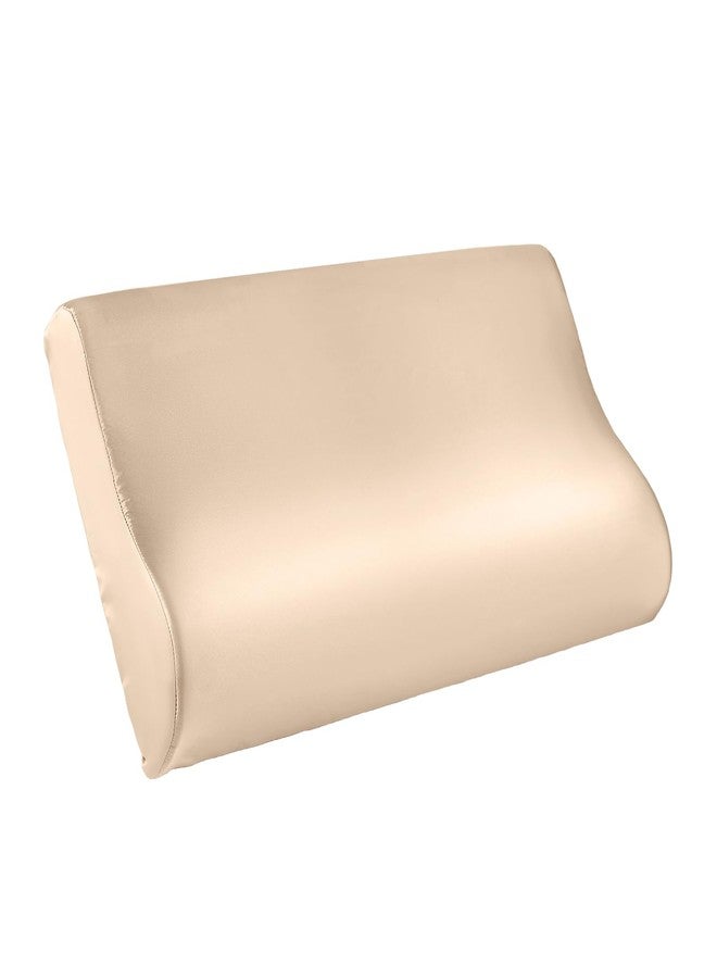 THXSILK 19 Momme 1 Pcs 100% Natural Mulberry Silk Pillowcase for Cervical Contour Memory Foam Pillow Latex Pillow Cover Cervical Pillow Case, Washable (King, Champagne) - Image 1