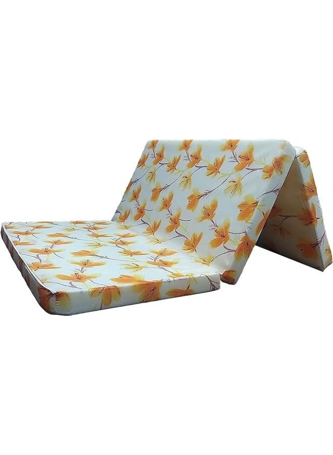 Harmony Home Folding Foam Mattress - 180 x 120 x 7 cm (Multi Color) - Image 3