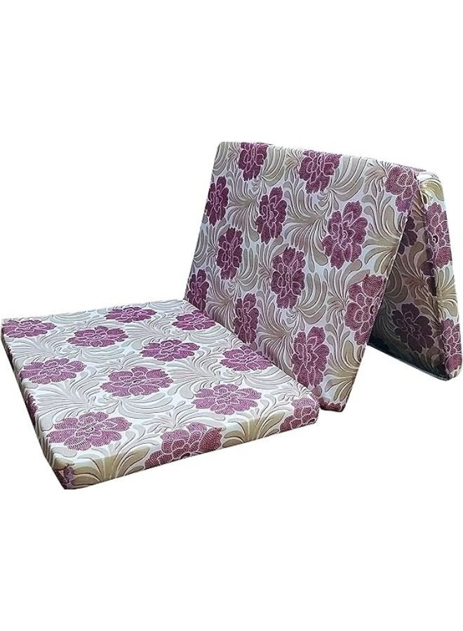 Harmony Home Folding Foam Mattress - 180 x 120 x 7 cm (Multi Color) - Image 4