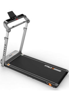 PowerMax Fitness Fitalo Edge T2 (3.0HP Peak) DC Motorised Foldable Running Deck Treadmill for Home Use | Max user 90 KG, LED Display, Compact Running Machine, Adjutable Upright Post, Hand Pulse, Speaker, Free Assembly  - Image 1