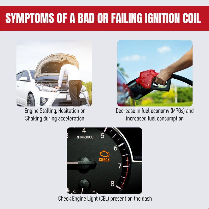 AA Ignition Replacement Ignition Coil Pack Set of 4 - Compatible with Toyota, Lexus, Scion - 1.8L L4 Corolla, Matrix, Prius, V, Plug-In, Vibe, xD, CT200h - Replaces 90919-02252, 90919-02258, UF596, UF619, C1714 - Image 5