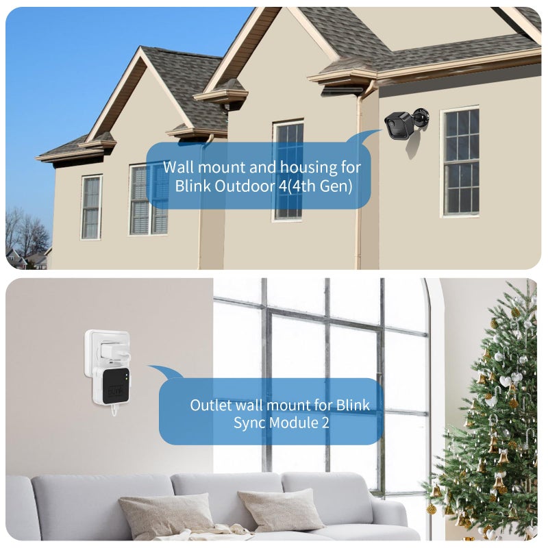 Hogee All-New Blink Outdoor 4 (4th Gen) Camera, Weatherproof Protective Housing and 360 Adjustable Mount with Sync Module 2 - 3 Pack - Image 2