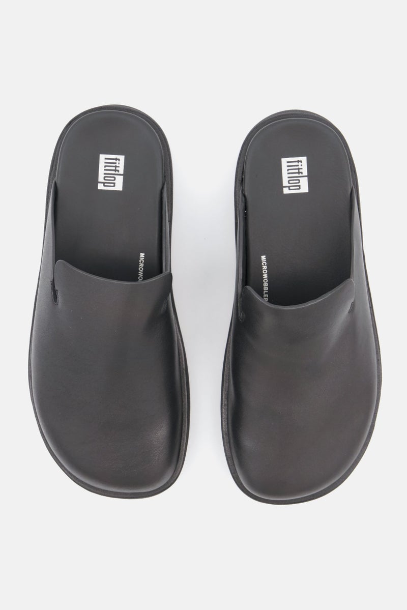 FitFlop أحذية نسائية جلدية سهلة الارتداء، سوداء - Image 3