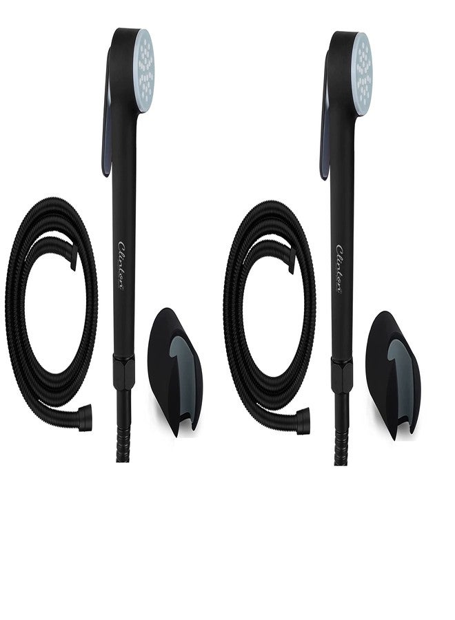 Clinton CHF-2044B ABS Health Faucet with 1mtr Flexible Hose Pipe and Wall Hook- Set of 2 - Image 1