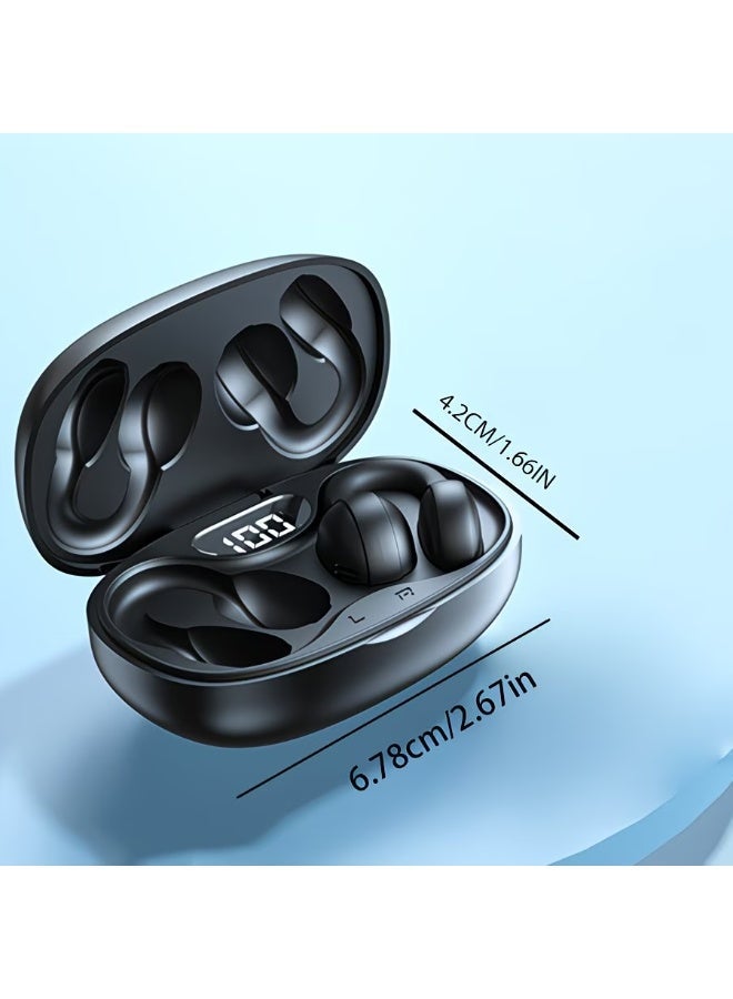 FUDIYA New Wireless Music Headset Touch Earphones Clip-Ear Sports Headphones for Xiaomi Earphone for iPhone Smart Earbud, for Valentine's Day Gift - Image 4
